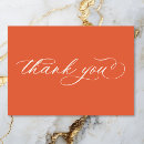 Search for orange thank you cards Simple