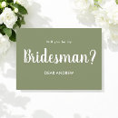 Search for bridesman invitations Stylish trendy typography