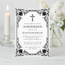 Search for cross black invitations Vintage