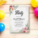 Search for watercolor 30th birthday invitations Boho