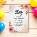 Search for rustic 30th birthday invitations Boho