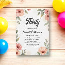 Search for rustic 30th birthday invitations Boho