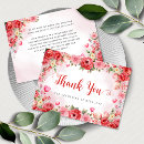 Search for red heart thank you cards Floral