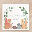 Search for woodland baby shower napkins Greenery