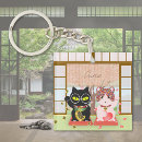 Search for symbols good luck key rings Maneki neko