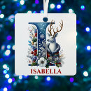 Search for monogrammed christmas tree decorations Reindeer