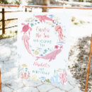 Search for mermaid welcome sign posters Pink