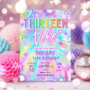Search for glow 13th birthday invitations Neon birthday party