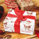 Search for cheerful wrapping paper Santa claus