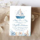 Search for sailboat baby boy shower invitations Cute