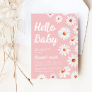 Search for daisy baby girl shower invitations Pink