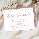 Search for pink glitter baby shower invitations Modern