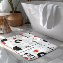 Search for white and black circle bath mats Modern