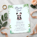 Search for panda baby girl shower invitations Bear