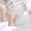 Search for glitter business cards Elegant modern script calligraphy