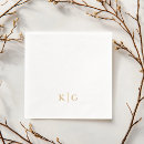 Search for rose gold wedding napkins Monogrammed