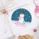 Search for cute cartoon christmas snowman stickers Snowmen