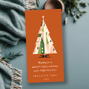 Search for geometric tree christmas cards Vintage