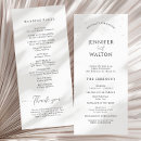 Search for order of events wedding programs Black and white