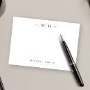 Search for initial note cards Monogrammed