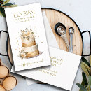 Search for cake bakery business cards Watercolor