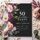Search for burgundy 50th birthday invitations Moody