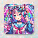 Search for anime cat girl stickers Music