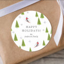 Search for downhill skier stickers Winter