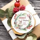 Search for christmas deer stickers Wreath