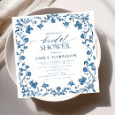 Search for white floral bridal shower invitations Chinoiserie