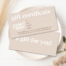 Search for business gift certificates Editable
