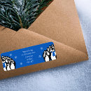 Search for cute penguin return address labels Penguins