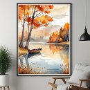 Search for autumn lake art Peaceful