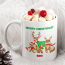 Search for cute kids hot chocolate mug mugs Reindeer