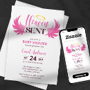 Search for heaven sent invitations Pink