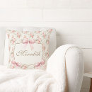 Search for pink bow cushions Elegant