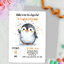 Search for cartoon penguin invitations Watercolor
