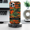 Search for camouflage and orange iphone cases Army pattern