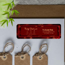 Search for chrismas return address labels Red