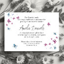 Search for butterfly memorial service invitations Funeral
