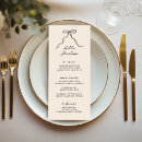 Search for ribbon wedding menus Hand drawn bow
