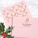 Search for pink santa claus Watercolor