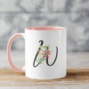 Search for letter w mugs Monogrammed