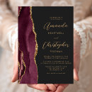 Search for maroon and black wedding invitations Trendy