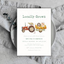 Search for green tractor baby shower invitations Country
