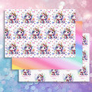 Search for little girl birthday wrapping paper Unicorn