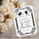 Search for bride and groom silhouette wedding invitations Typography
