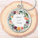 Search for flower leaf key rings Bride