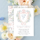 Search for monogram baby shower invitations Bow