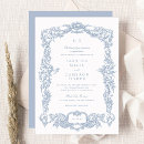 Search for baroque wedding invitations Dusty blue
